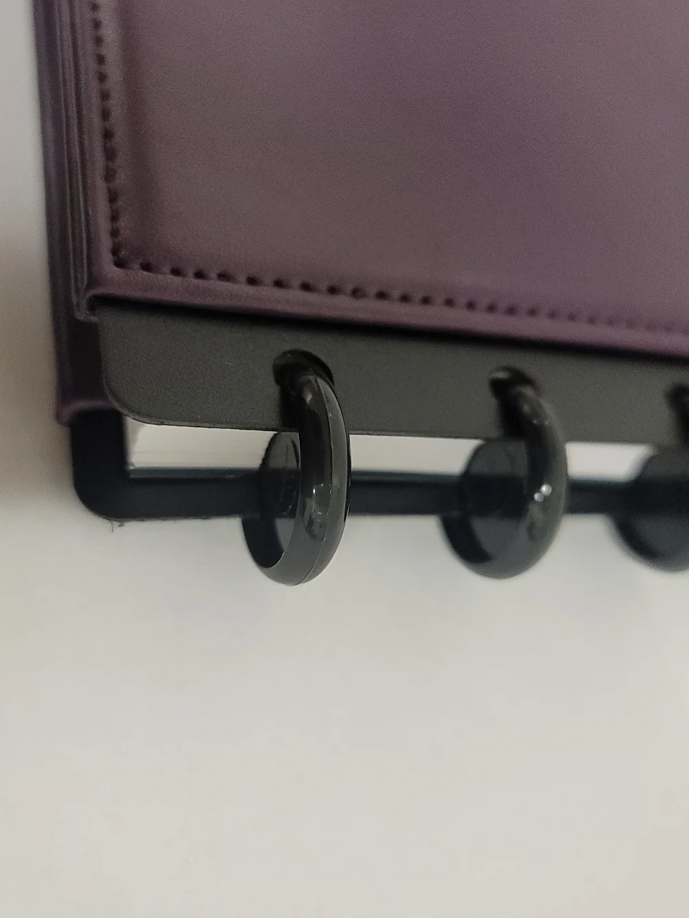 TUL Discbound Notebook Genuine Leather Cover Purple Letter Size